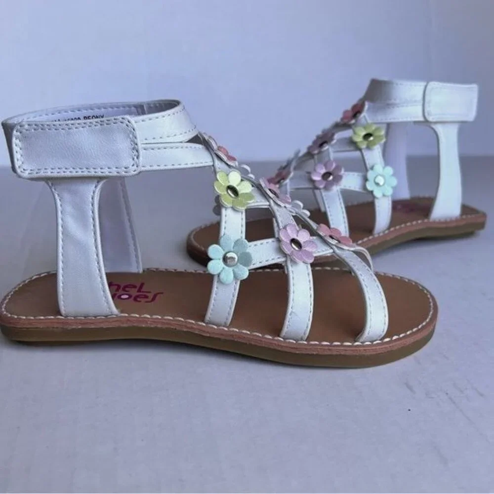 Rachel Shoes peony‎ white floral sandals